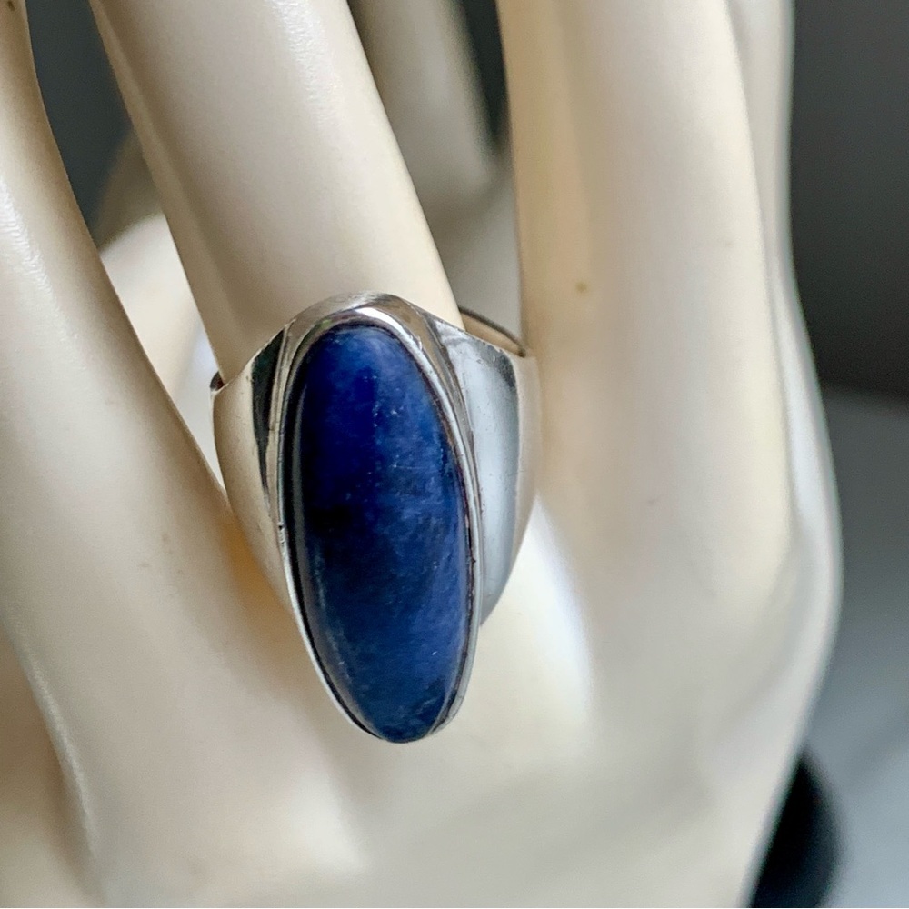 Vintage Lapis Lazuli Sterling Silver Ring